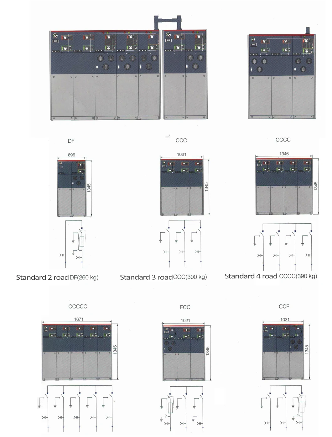 High Quality RM6-12-24 Gis Sf6 Gas Insulated Swichgear in Power Distribution Equipment