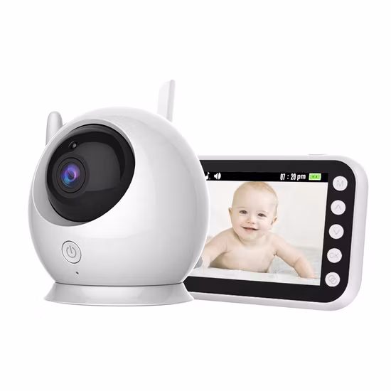 2.4G Wireless 4.3 Inch LCD Color Baby Monitor Two Way Talk Night Vison Temperature Monitor Baby Monitor