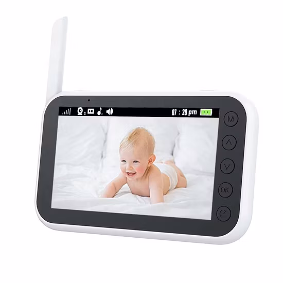 2.4G Wireless 4.3 Inch LCD Color Baby Monitor Two Way Talk Night Vison Temperature Monitor Baby Monitor