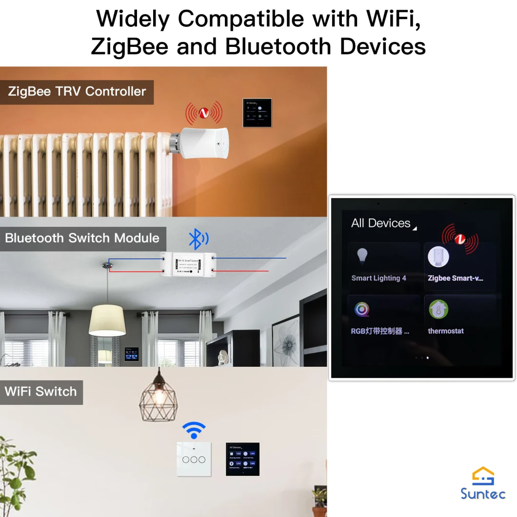 WiFi/Zigbee Gateway Tuya Smart Multi-Functional Control Panel