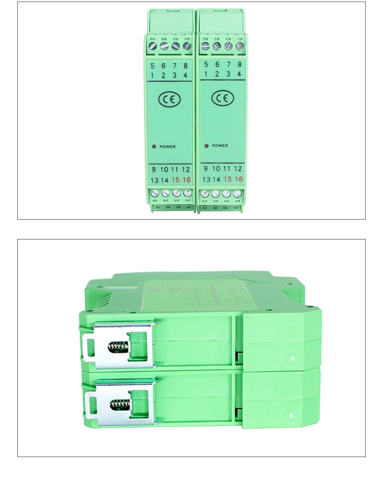 Analog Signal Isolator DIN-Rail 4-20mA 0-10V 1-5V Input Signal Transmitter Signal Isolator 4-20mA Output Signal Isolation DC24V Power Signal Transducer Sale