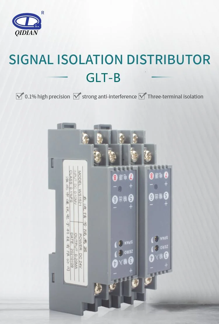 4-20mA 1 in 1 out Analog Active Passive Signal Isolator 0-10V Voltage Sensor